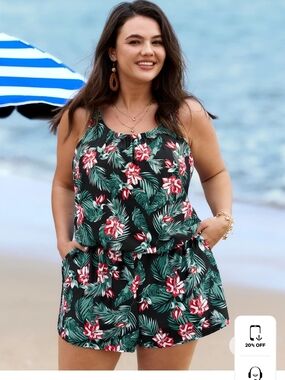 BloomChic Black ROMPER/ SWIM SUITS